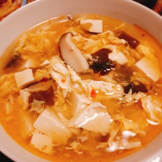 卵と豆腐の中華スープ